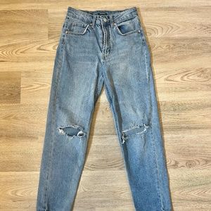 Distressed Mom Jeans